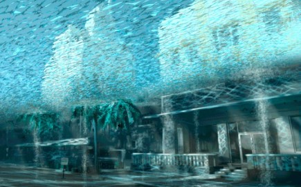Miami Beach under water