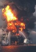 Oil rig explosion